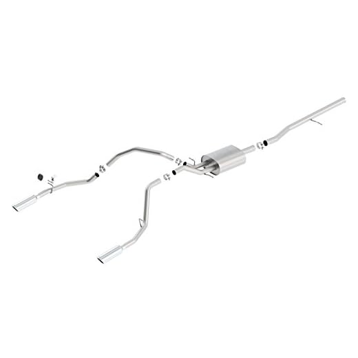 Borla (140537) 2.75" Inlet x 2.25" Outlet ATAK Cat-Back Exhaust System with Tips for Chevrolet Silverado/GMC Sierra