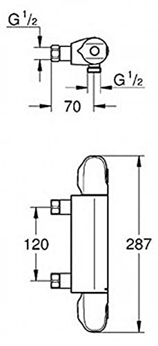 Grohe 34147003 34147003-Grohtherm 1000 termostato