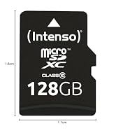 Intenso microSDXC 128GB Class 10 Speicherkarte inkl. SD-Adapter, schwarz – Ansicht 2