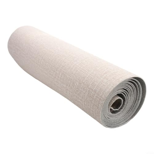 RANRAO Rollos de papel tapiz impermeables autoadhesivos, panel de pared 3D, diseño de efecto madera, reducción de ruido, aislamiento térmico, decoración del hogar, 50 x 300 cm (caqui)