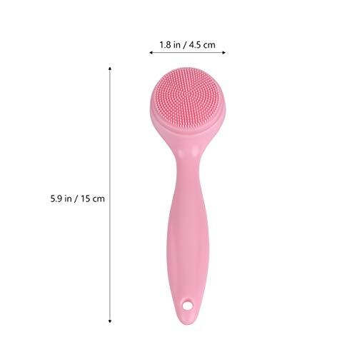 EXCEART Escova de Limpeza Facial de Silicone Limpador de Corpo Facial Portátil Com Substituição da C