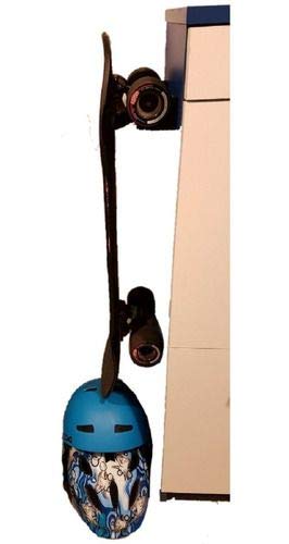 Suporte Apoio De Parede Skate Longboard C Parafuso (Branco)