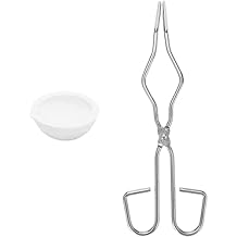 SKYPRO 2Pcs Quartz Melting Crucible Set, Crucible Tongs Set High Purity Graphite Torch Melting Casting Kit for Metal, Gold-Silver and Copper Ingot Torch Melting Kit Tool Mould Set M