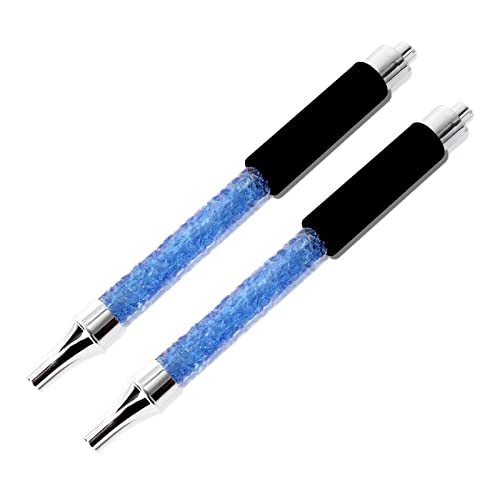 SRKLXYJINT 2 PCS Hookah Ice Mouth Tip Hose Rainbow Shisha Hookah Pipe Hose Hookah Shisha Pipe for Hookah Accessories (blue)