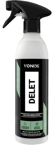 Delet Vonixx Limpador Para Pneus E Borrachas 500ml + Pano Microfibra