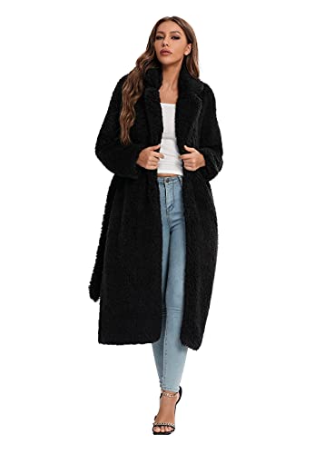SUGAR POISON Women Faux Fur Winter Coats With Belt2