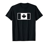 canada t shirt bandiera canadese nazionale foglia d'acero bianco maglietta