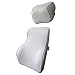 LoveHome Lumbar Support For Car And Headrest Neck Pillow Kit - Ergonomically Design Universal Fit Major Car Seat - Gray