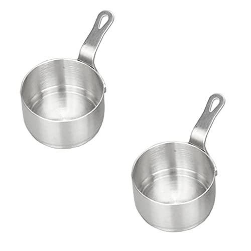 Unknown 2 Pieces 50ml Stainless Steel Saucepan Cooking Small Milk...