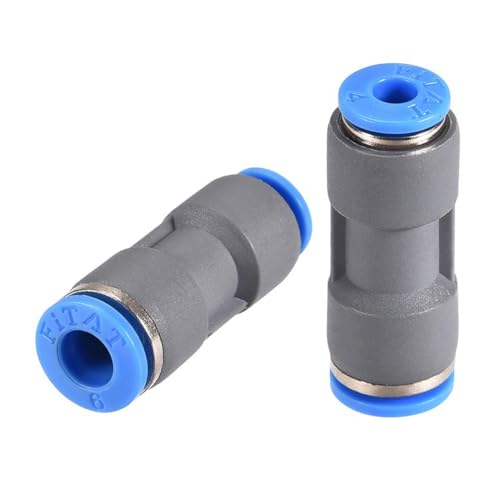 Image of TA-VIGOR 6mm to 4mm Push Fit Union Reducers Straight Connector, 2Pcs
