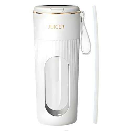 WMFASBAG 340ml Juicer portátil de exprimidor eléctrico Copa recargable mini exprimidor eléctrico de 1200 mAh Extractor de jugo 14 cuchillas para viajes en el hogar