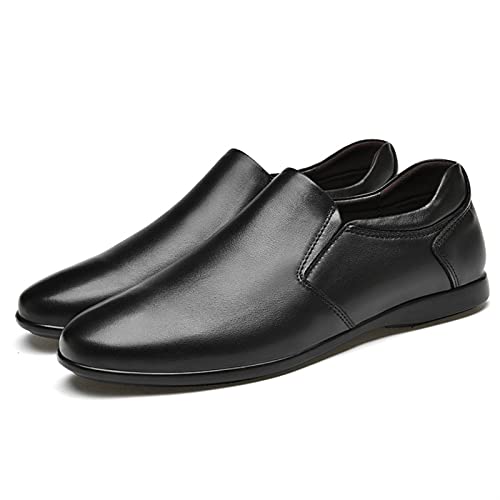 Zapatos cómodos de hombre con cuero flexible para evitar el cansancio 4