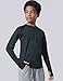 4 Pack: Youth Boys Long Sleeve Shirts Dry Fit Athletic Clothes for Teens, Kids Active Performance Tshirts with Thumb Holes (Set 2, X-Large)