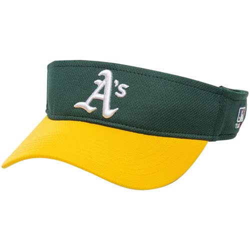 Oc Sports Oakland Athletics A's Mlb Two Tone Golf Sun Visor Hat Cap Adult Men's Adjustable #TOP29
