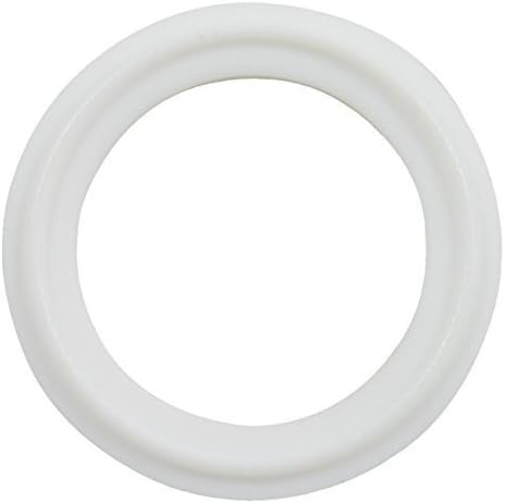 6 pcs Brewery Gaskets Brand White PTFE (Teflon) Tri-Clamp Gasket - 2"