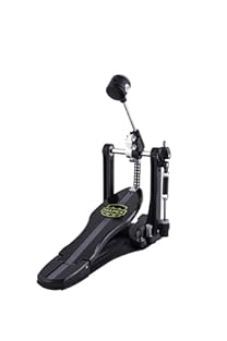 Single Bass Drum Pedal with Double Chain Advanced drive spring system Steel Base Plate Memy Locks