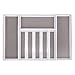 VINILITE Range Couverts Extensible Organisateur de Tiroir pour Cusine Plateau à Couverts en Plastique Ajustable avec 8 Compartiments