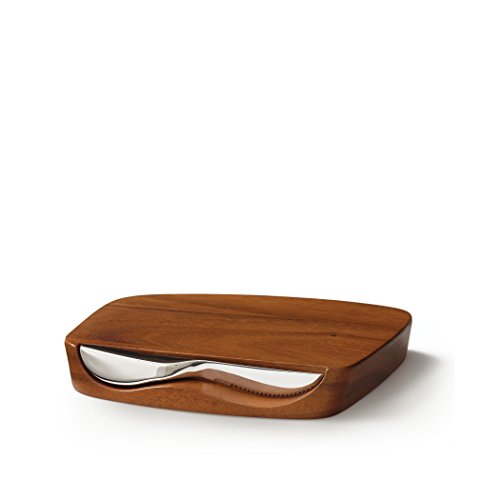 Tabla de Cortar Rectangular Nambe Acacia 19x19x4 cm miniatura 1