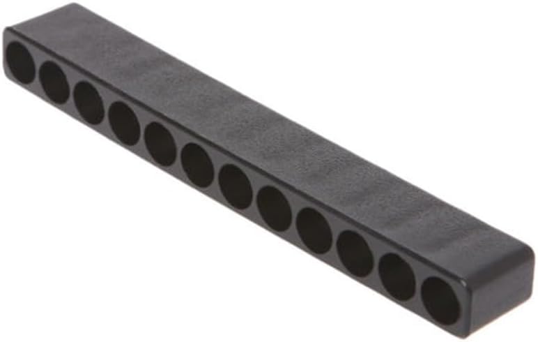 10/12 Hole Hex Shank Bit Holder Screwdriver Storage Case 1/4 Inch Drill Bits Black Organizer Tool Box Workshop Garage(12 holes)