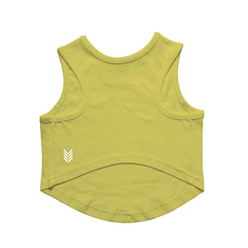 Image of Ruse Got Snacks Printed Dog Round Neck Sleeveless Vest Tank T-Shirt /Tees Apparel /Clothes /Tees Gift for Dogs((Yellow / /XXL (Saint Bernard, Great Dane etc.)