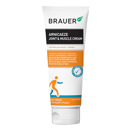 Brauer Arnicaeze Arnica Joint & Muscle Cream - 100G, Homeopathic Relief for Muscles & Joints, Non-Greasy