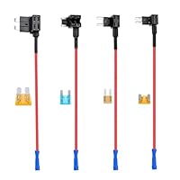 4 Stück Stromdieb KFZ Sicherung Adapter Set,Standard Stromdieb KFZ Sicherung Adapter,Stromdieb KFZ Sicherung Mini 12V Flachsicherungsadapter,stromdieb kfz sicherung