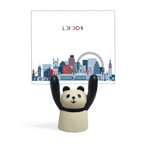 Support pour mémo et notes de bureau panda bleu style London Bridge
