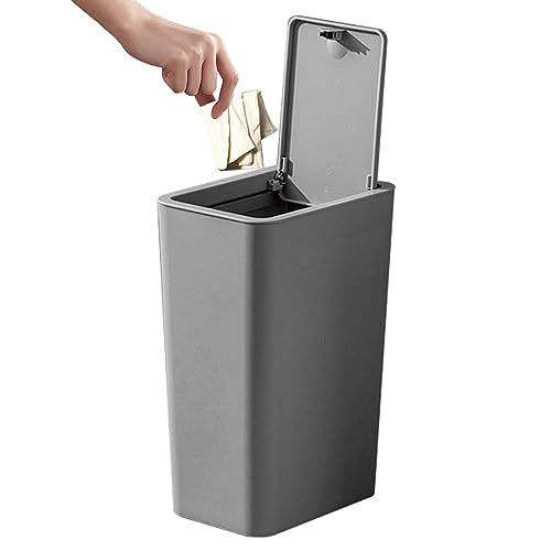 Cesto de basura rectangular para espacios pequeños y huecos del baño 8