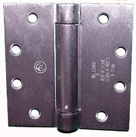 Hager Ecco UL Listed Spring Hinge EC1105 4.5 Inch x 4.5 Inch US26D/626-Satin Chrome Single Acting Full Mortise - Box of 3 Hinges