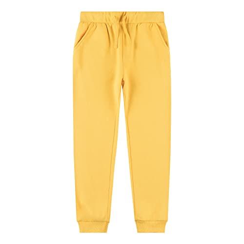 Image of Kid Nation Kids Unisex Soft Brushed Fleece Casual Pull On Jogger Sweatpants with Pockets for Boys or Girls | Soft Brushed Fleece Kids JoggerElastic Waist With Drawstring,Deep Side Pockets,Machine Wash,Durable,Great Gift for 3-12 Years