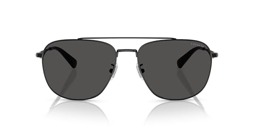 COACH Men's Hc7172 Metal C Hardware Aviator Sunglasses