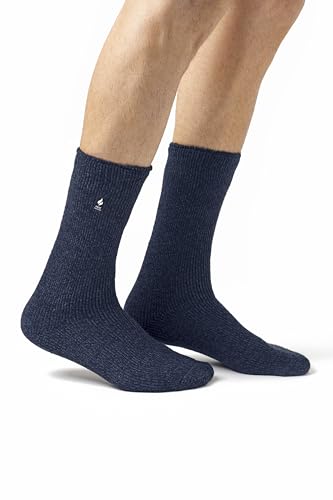 HEAT HOLDERS Men's Thermal Socks Size 7-12 US Denim Blue3