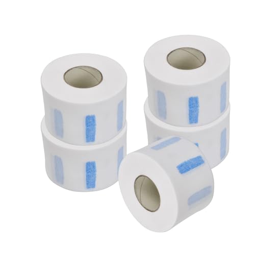 YILANJIN Papel Peluquería, 5 Rollos Papel Desechable para Peluquería, Tiras Profesionales al Cuello