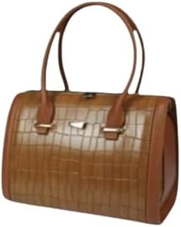 شنطة يد حريمى - تصميم شيك جدا - السهرات و الخروجات - مقاس 32*27 - جلد لازار مغطى بطبقة PU مقاوم للماء والبقع 979 - اللون الهافان