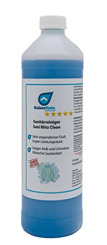 KaiserRein Sanitärreiniger Sani Blitz Clean 1 L Urinsteinlöser I Urinsteinentferner Extra starker Profi WC Reiniger für Boden-Fliesen Urinsteinentferner extra stark