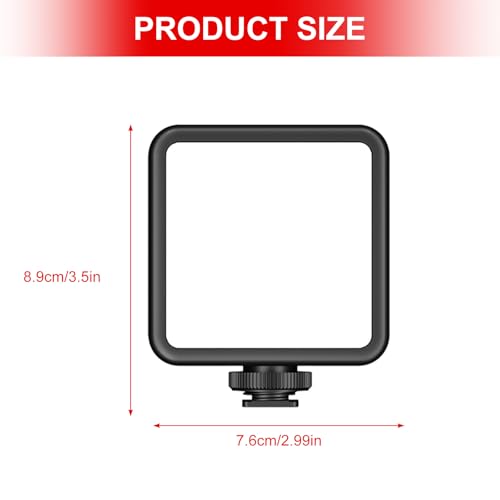Luz de cámara recargable de 3000 mAh, 3200 K-5500 K, panel de iluminación portátil para cámara réflex digital, videocámara Vlog, montaje en zapata fría, luz de cámara - imagen 7
