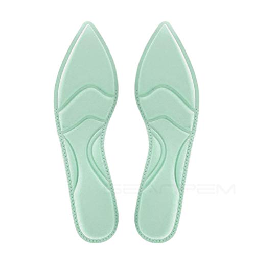 ポインテッドシューズインソール 超軽量衝撃吸収中敷き 足裏ケア ハイヒールサンダルサポート 滑り止め土踏まず クッション ヒール用 アーチサポート防臭通気性低反発高弾性耐摩耗性 女性用