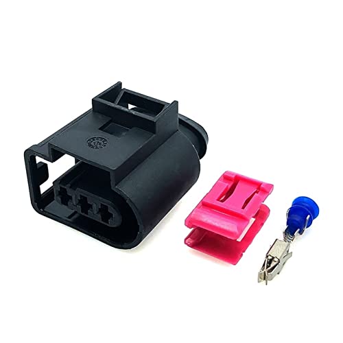 Yige Store 1 Set 3 Pin Auto Fuel Rail Pressure Sensor Connector Fit Fit Compatible V/W. ti/gu-an P;Ass/at B7 CC g:ol/f 6 Sk/od/a O;CTA-via Socket 4D0971993