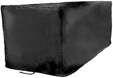 Cubiertas resistentes para caja de cubierta, cubierta de caja de cubierta para exteriores para todas las estaciones (negro, mediano)