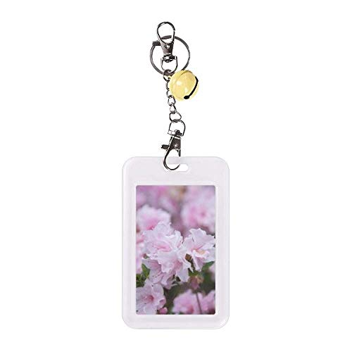Pochette pour carte de crédit évite l'usure motif fleurs blanches et roses