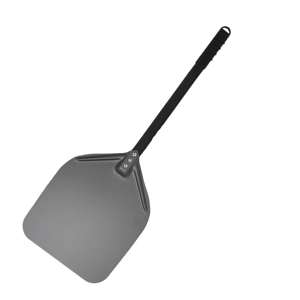 WANGSHAOWEI Pizza ​Paddle 12 13 14 Pizza Peel Long Handle Super Smooth Paddle Lightweight Turning Outdoor Oven Accessories Shovel Nonstick(Black 14inch 91cm)