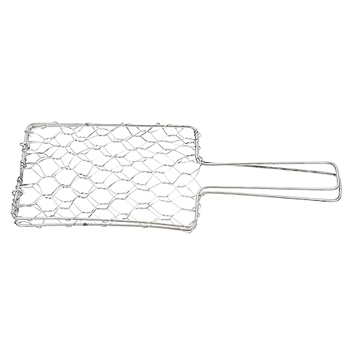 FONDOTIN Barbecue Fish Rack Grill Veggies Basket Picnic Grilled Basket Compact Camping Tool