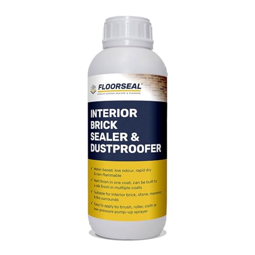 Interior Brick Sealer & Dustproofer - Seal, Dustproof & Protect Interior Brick & Masonry (1 Litre)
