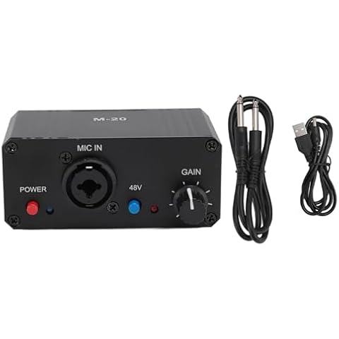 Beufee Microphone Preamplifier with Phantom Power Cover