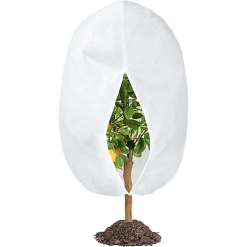 XIASHENG 1 Pieza Protección Invernal para Plantas con Cordón Funda contra Heladas para Plantas de Invierno Protección de Invierno,Capucha Protectora Antiheladas para Todo Tipo de Árboles-100 x 120cm