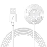Magnetic Rose Charger USB Cable, Kwevos 2 Prong Magnetic USB Cable, 2.7ft 12mm Replacement Charging Cord for Rose Only