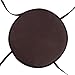 Cuscini rotondi per sedia, cuscini per sedia da pranzo, imbottiture reversibili, con laccetti, per giardino, patio, casa, cucina, ufficio, copertura rimovibile (38 cm di colore caffè scuro)