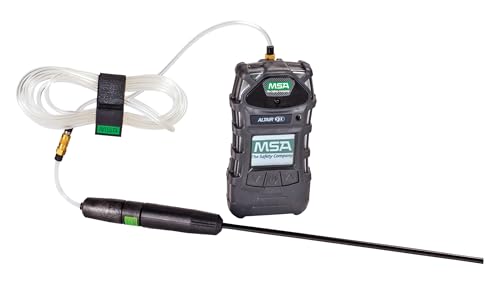 MSA 10116927 ALTAIR 5X Multi-Gas Detector - (LEL, O2, CO, H2S, SO2), 10' Line, 1' Probe, Charcoal Device with Monochrome Display, Portable Gas Monitor, UL/CSA, Includes Instrument/Line/Probe