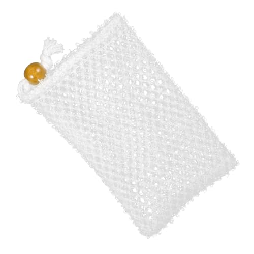 Filet moussant nylon léger pour bain et sac de savon écologique de couleur aléatoire