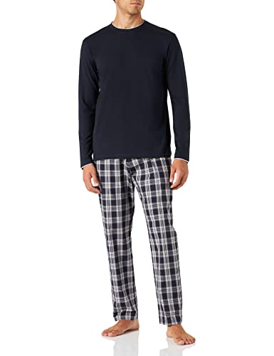 ESPRIT Herren Noos Pj Long Wv Sus Pj Lslv Pyjamaset, Navy, XL EU